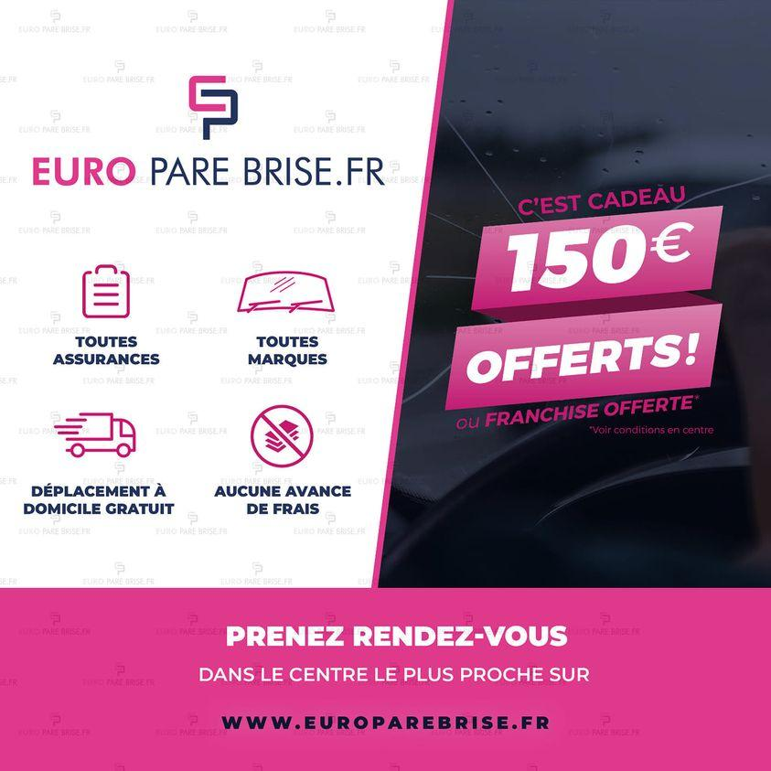 europarebrise offre 150 euros pour un remplacement de pare brise